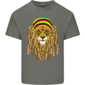 Dreadlock Rasta Lion Jamaica Jamaican Kids T-Shirt Childrens Charcoal