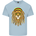 Dreadlock Rasta Lion Jamaica Jamaican Kids T-Shirt Childrens Light Blue