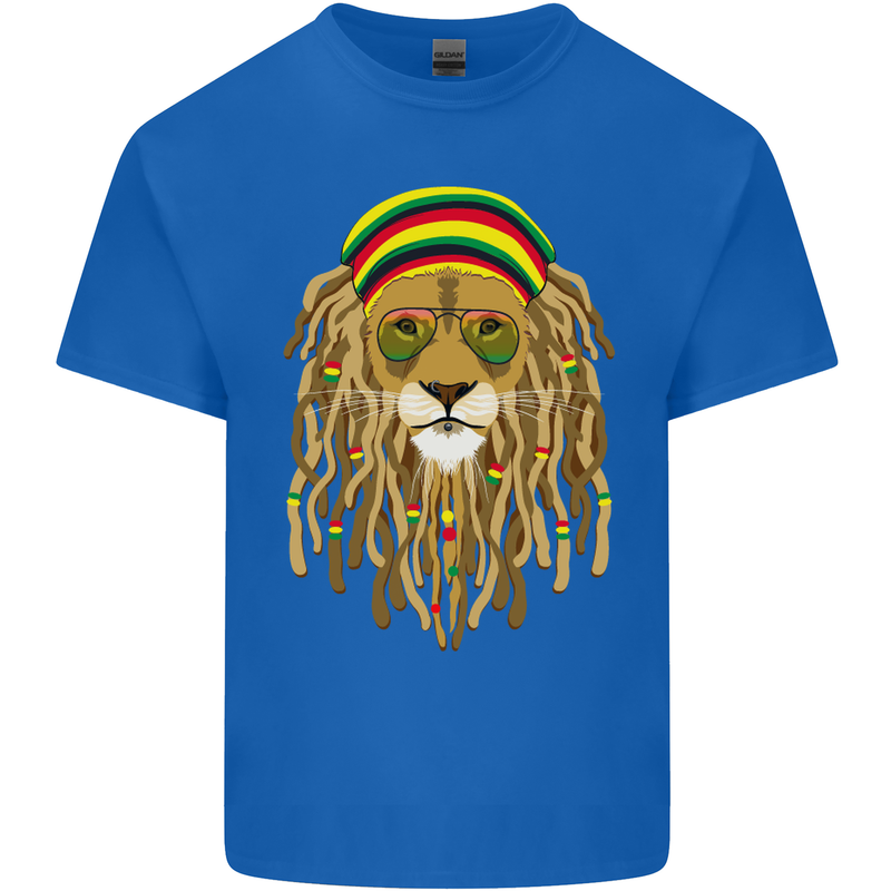 Dreadlock Rasta Lion Jamaica Jamaican Kids T-Shirt Childrens Royal Blue