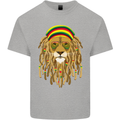 Dreadlock Rasta Lion Jamaica Jamaican Kids T-Shirt Childrens Sports Grey