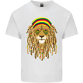 Dreadlock Rasta Lion Jamaica Jamaican Kids T-Shirt Childrens White