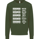 Dream Like Black Lives Matter History Month Mens Sweatshirt Jumper Forest Green