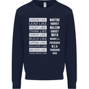 Dream Like Black Lives Matter History Month Mens Sweatshirt Jumper Navy Blue