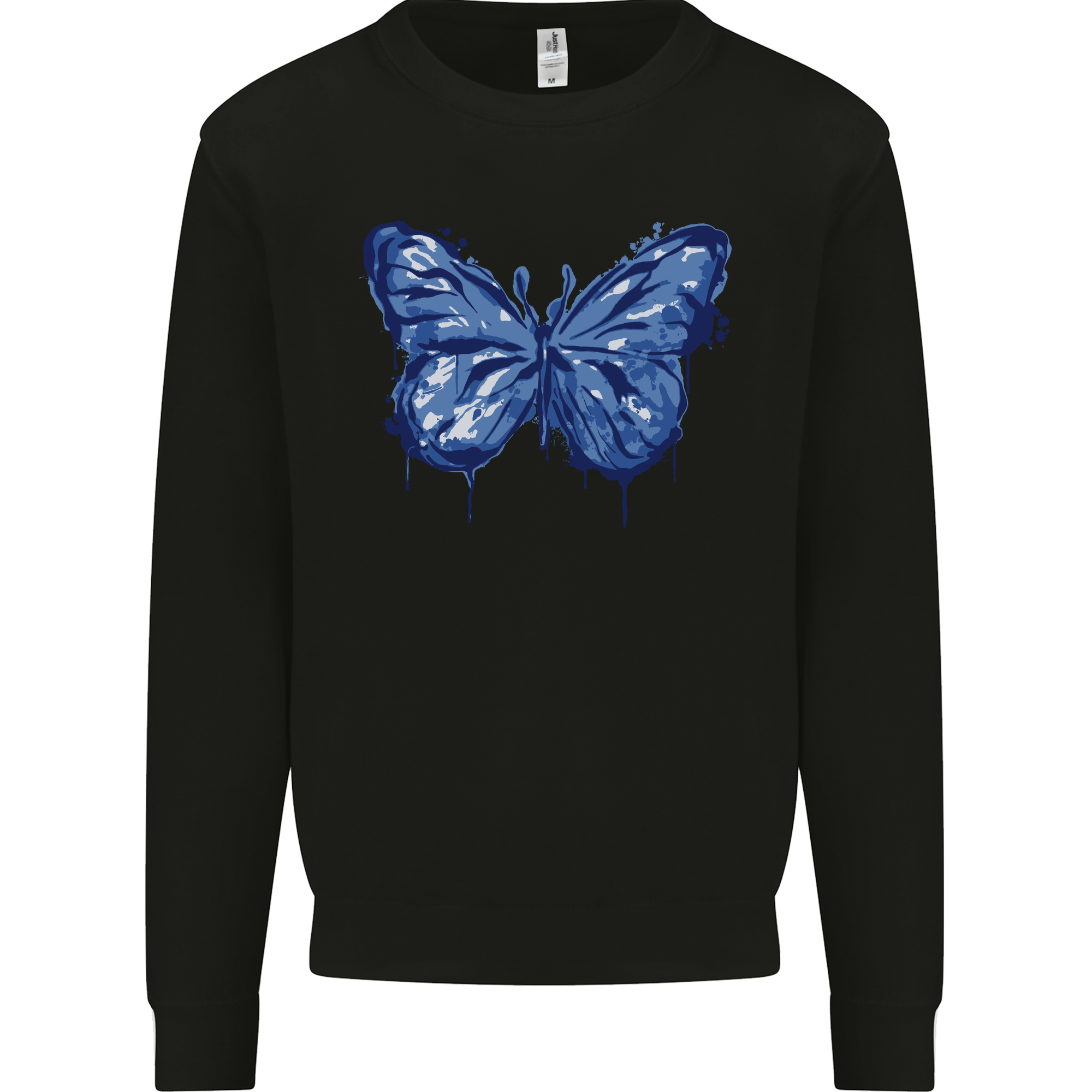 Shop the Dripping Blue Butterfly Jumper