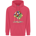 Dripping Rubik Cube Funny Puzzle Childrens Kids Hoodie Heliconia