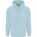 Drone Blueprint Childrens Kids Hoodie Light Blue