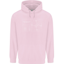 Drone Blueprint Childrens Kids Hoodie Light Pink