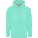 Drone Blueprint Childrens Kids Hoodie Peppermint