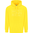 Drone Blueprint Childrens Kids Hoodie Yellow