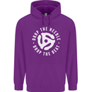 Drop the Needle DJ Turntable Decks Vinyl Childrens Kids Hoodie Purple