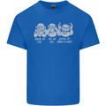Drum and Bass Monkeys DJ Headphones Music Mens Cotton T-Shirt Tee Top Royal Blue