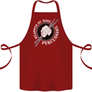 Drumming Weapons of Mass Percussion Funny Cotton Apron 100% Organic Maroon