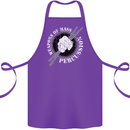 Drumming Weapons of Mass Percussion Funny Cotton Apron 100% Organic Purple