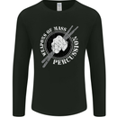 Drumming Weapons of Mass Percussion Funny Mens Long Sleeve T-Shirt Black