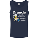 Druncle Like a Normal Uncle's Day Funny Mens Vest Tank Top Navy Blue