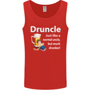 Druncle Like a Normal Uncle's Day Funny Mens Vest Tank Top Red