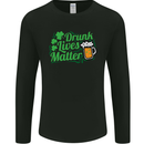 Drunk Lives Matter St. Patrick's Day Mens Long Sleeve T-Shirt Black