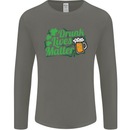 Drunk Lives Matter St. Patrick's Day Mens Long Sleeve T-Shirt Charcoal