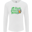 Drunk Lives Matter St. Patrick's Day Mens Long Sleeve T-Shirt White