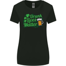 Drunk Lives Matter St. Patrick's Day Womens Wider Cut T-Shirt Black