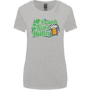 Drunk Lives Matter St. Patrick's Day Womens Wider Cut T-Shirt Sports Grey