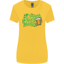 Drunk Lives Matter St. Patrick's Day Womens Wider Cut T-Shirt Yellow