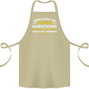 Dumb Question Sarcastic Answer Funny Slogan Cotton Apron 100% Organic Khaki