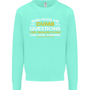 Dumb Question Sarcastic Answer Funny Slogan Mens Sweatshirt Jumper Peppermint