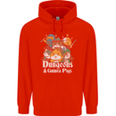 Dungeons and Guinea Pig Role Playing Game Childrens Kids Hoodie Bright Red