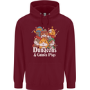 Dungeons and Guinea Pig Role Playing Game Childrens Kids Hoodie Maroon