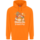 Dungeons and Guinea Pig Role Playing Game Childrens Kids Hoodie Orange