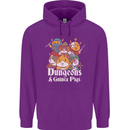 Dungeons and Guinea Pig Role Playing Game Childrens Kids Hoodie Purple