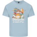 Dungeons and Guinea Pig Role Playing Game Kids T-Shirt Childrens Light Blue