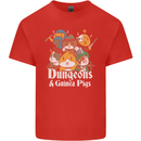 Dungeons and Guinea Pig Role Playing Game Kids T-Shirt Childrens Red