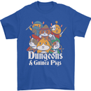 Dungeons and Guinea Pig Role Playing Game Mens T-Shirt Cotton Gildan Royal Blue