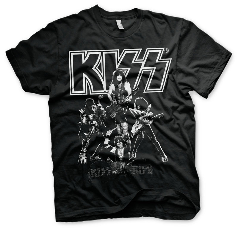 KISS hottest show on earth mens black music t-shirt rock band tee