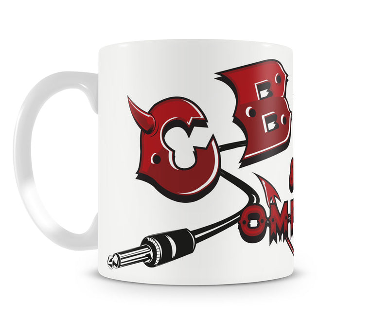 CBGB OMFUG devils logo white music coffee mug film cup