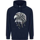 Eagle Bird of Prey Ornithology Childrens Kids Hoodie Navy Blue