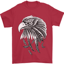 Eagle Bird of Prey Ornithology Mens T-Shirt Cotton Gildan Red