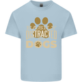 Easily Distracted By Dogs Funny ADHD Mens Cotton T-Shirt Tee Top Light Blue