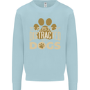 Easily Distracted By Dogs Funny ADHD Mens Sweatshirt Jumper Light Blue