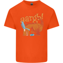 Easter Egg T-Rex as a Bunny Dinosaur Funny Kids T-Shirt Childrens Orange