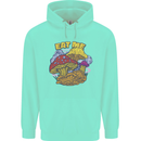 Eat Me Mushroom Fungi Mycology Childrens Kids Hoodie Peppermint