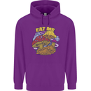 Eat Me Mushroom Fungi Mycology Childrens Kids Hoodie Purple