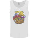 Eat Me Mushroom Fungi Mycology Mens Vest Tank Top White