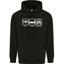 Eat Sleep 4X4 Off Road Roading Car Childrens Kids Hoodie Black