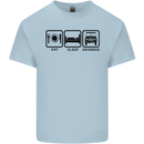 Eat Sleep 4X4 Off Road Roading Car Mens Cotton T-Shirt Tee Top Light Blue
