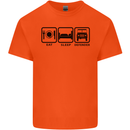 Eat Sleep 4X4 Off Road Roading Car Mens Cotton T-Shirt Tee Top Orange