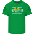 Eat Sleep Train Repeat Gym Training Top Mens Cotton T-Shirt Tee Top Irish Green