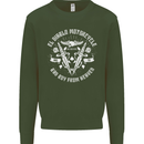 El Diablo Motorcycle Biker Motorbike Mens Sweatshirt Jumper Forest Green